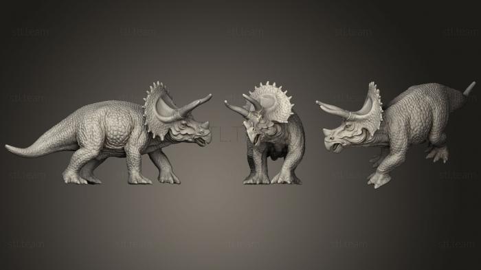 Статуэтки животных Трицератопс 3D